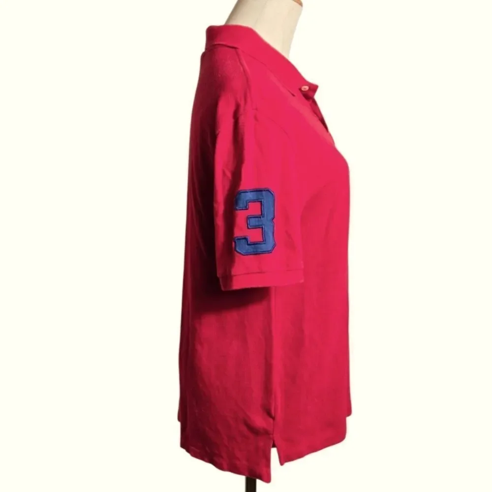 Polo Ralph Lauren Red Polo Shirt Classic Sporty Design